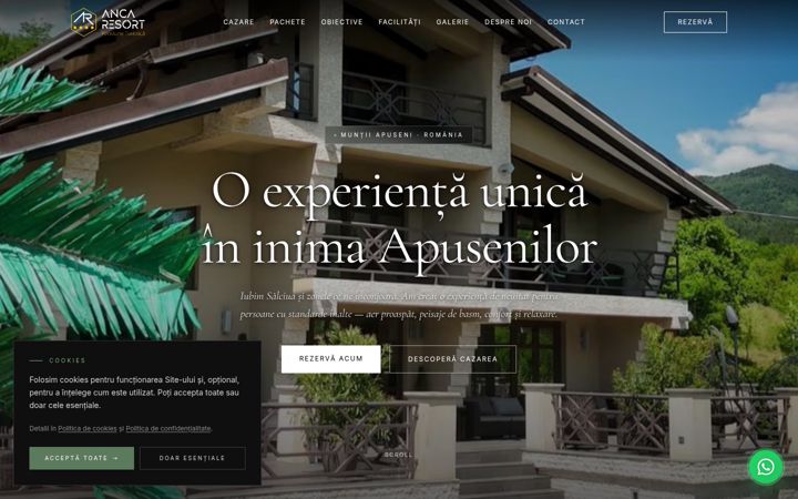 Screenshot of ancaresort.ro