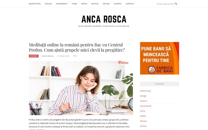 Screenshot of ancarosca.ro