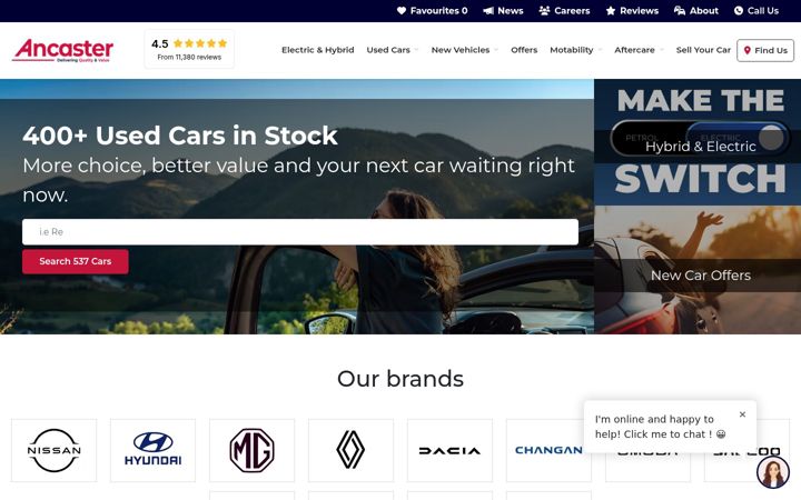 Screenshot of ancaster.co.uk