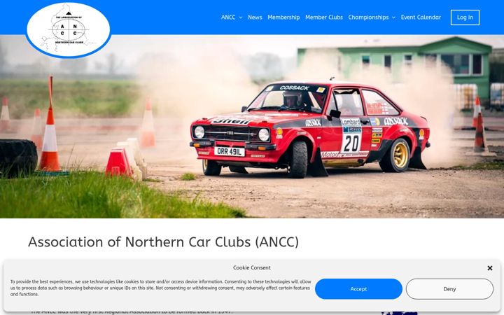Captură de ecran a ancc.co.uk