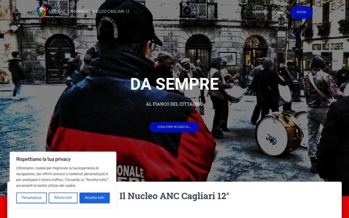 Screenshot of anccagliari.it