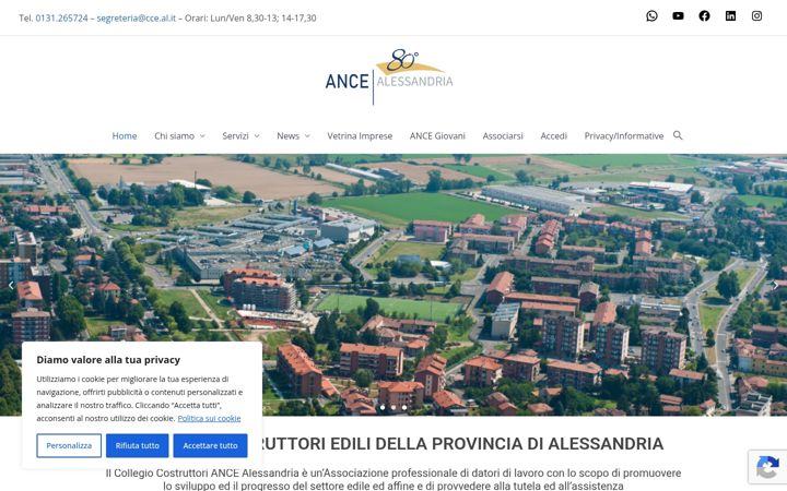 Captura de pantalla de ancealessandria.it