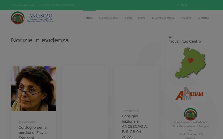 Captura de pantalla de ancescao-bologna.it