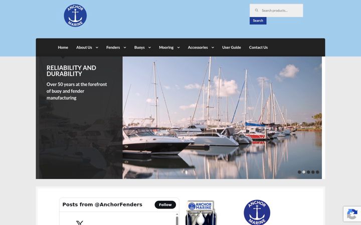 Screenshot of anchor-marine.com