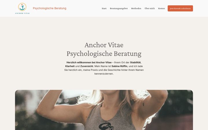 Screenshot of anchor-vitae.de