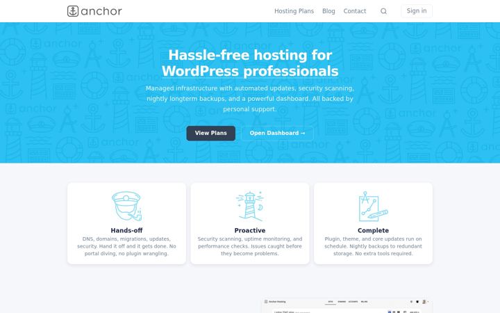 Screenshot of anchor.host