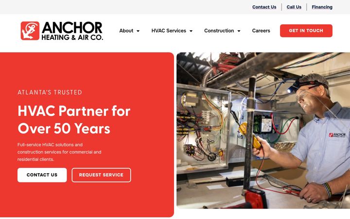 Screenshot of anchorac.com