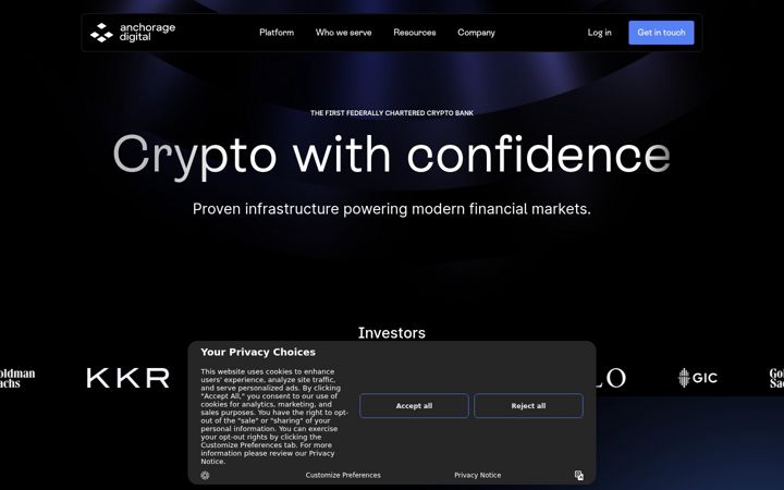 Screenshot of anchorage.com