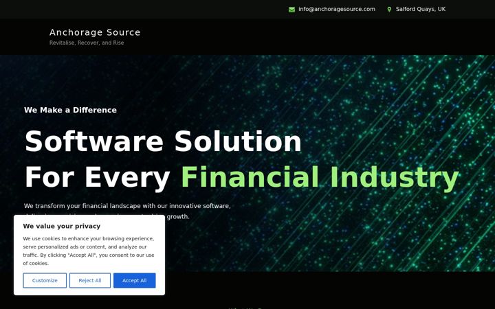 Screenshot of anchoragesource.com