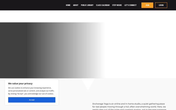 Екранна снимка на anchoragestudio.ca