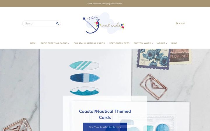 Screenshot of anchorandinks.com