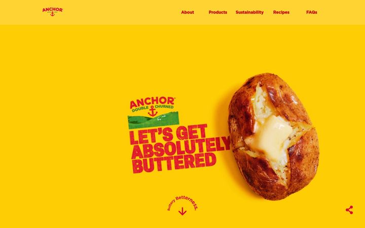 Captura de ecrã de anchorbutter.co.uk