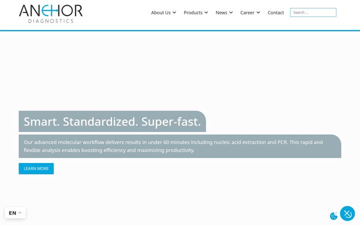 Captură de ecran a anchordiagnostics.de