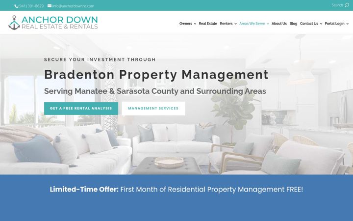 Screenshot of anchordownmanagement.com