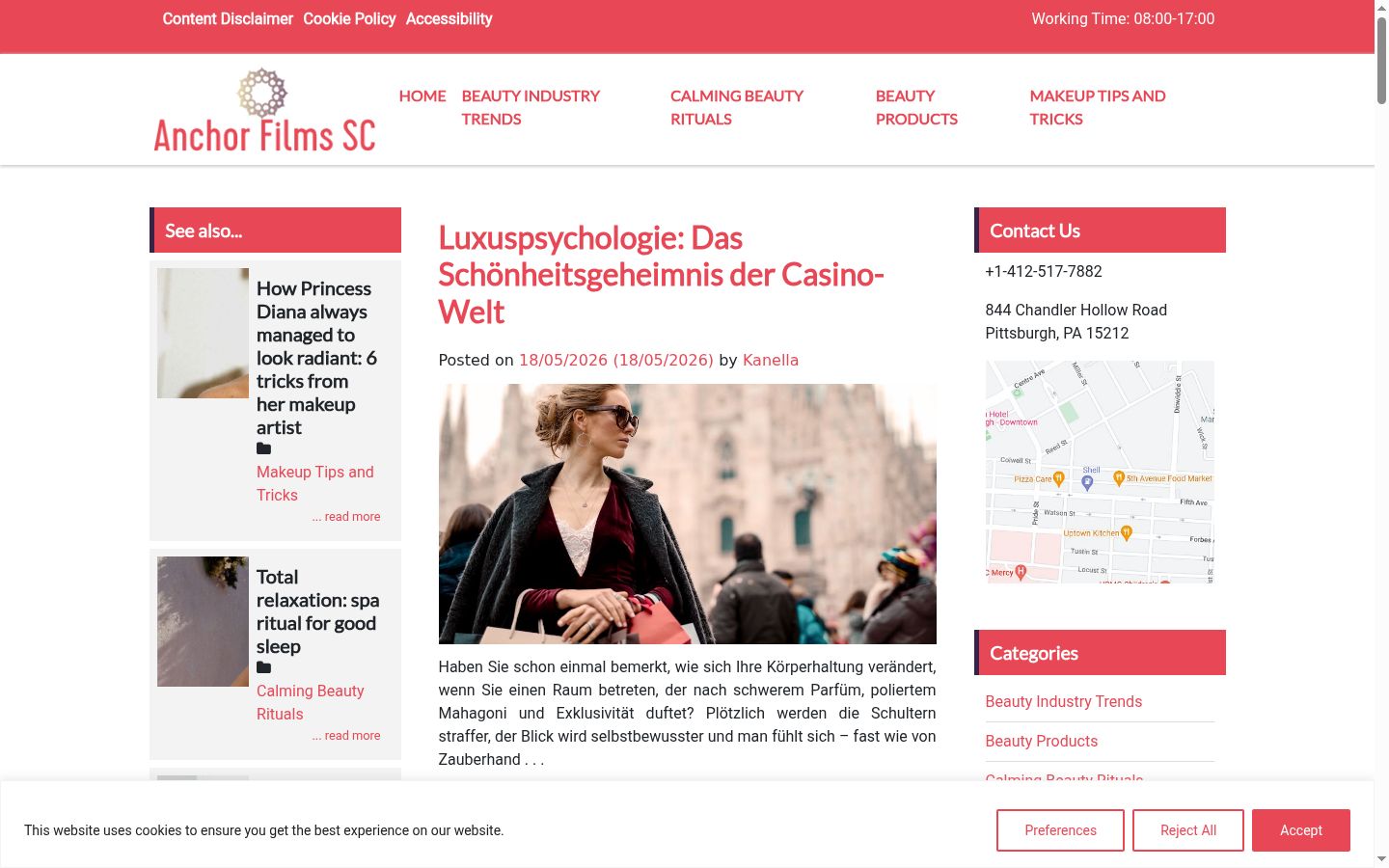 Screenshot des Einwilligungsbanners vor jeglicher Interaktion
