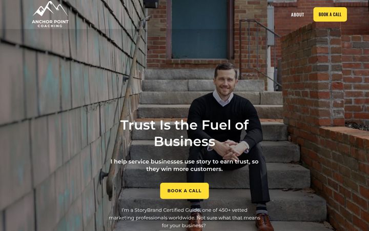 Screenshot of anchorpointcoach.com