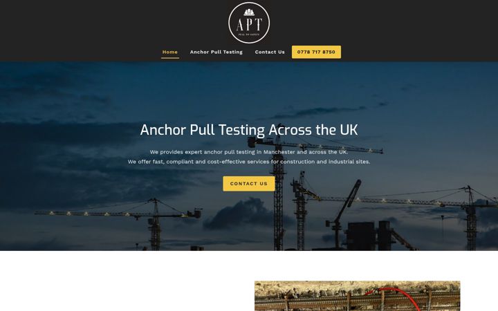 Screenshot of anchorpulltesting.uk