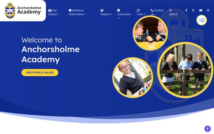 Screenshot of anchorsholme.co.uk