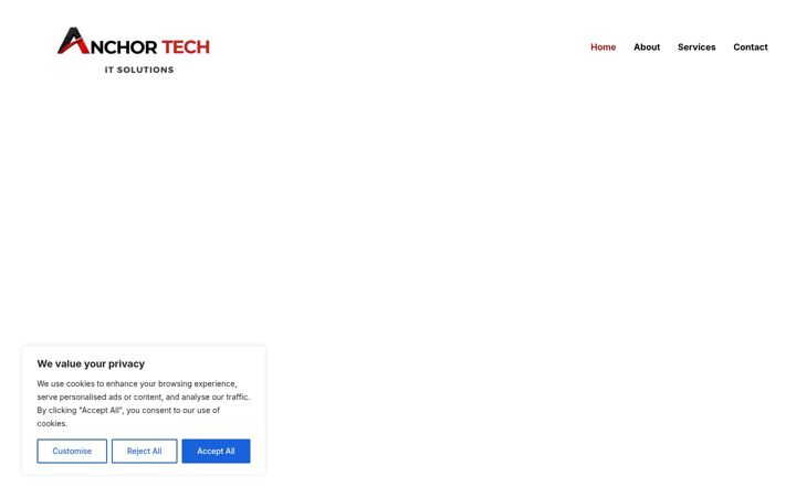 Screenshot of anchortech.co.za