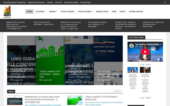 Screenshot of anci.umbria.it