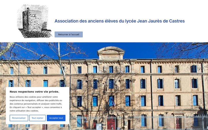 Screenshot of anciens-lycee-jean-jaures.fr