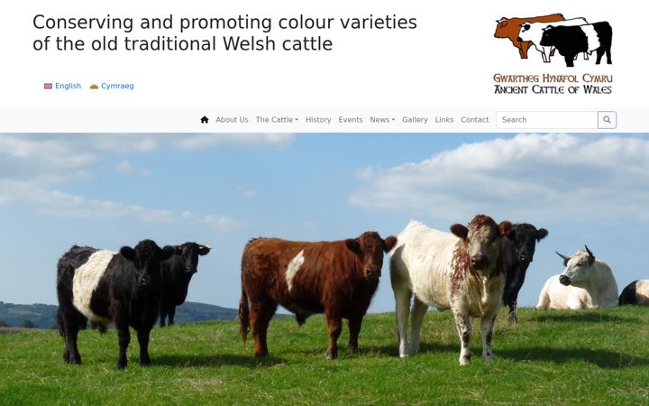 Ekrano kopija ancientcattleofwales.org