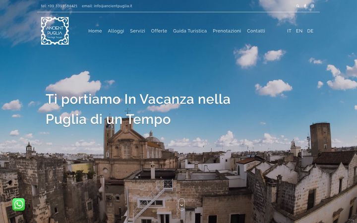Екранна снимка на ancientpuglia.it