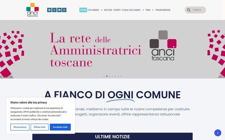 Screenshot of ancitoscana.it