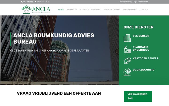 Captură de ecran a ancla-bab.nl
