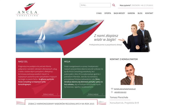Posnetek zaslona ancla.pl