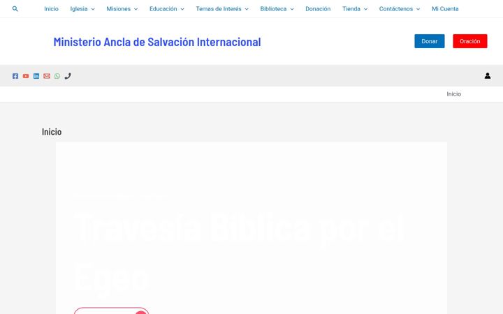 Ekrano kopija ancladesalvacion.org