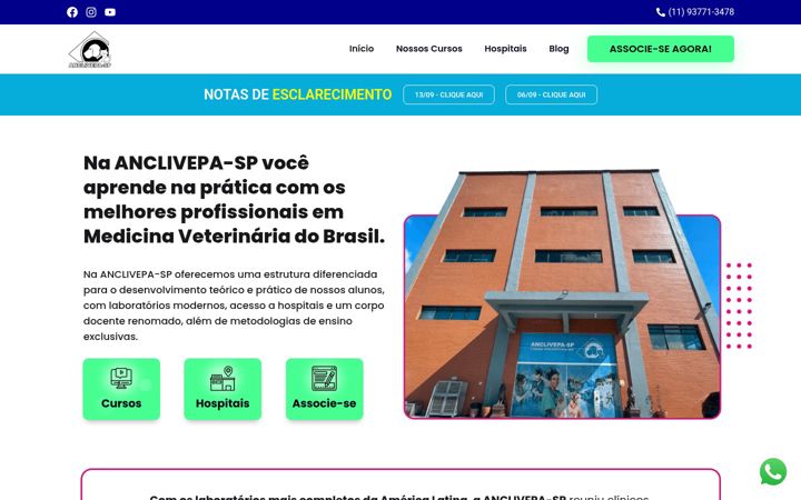 Skjámynd af anclivepa-sp.org.br