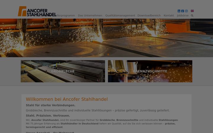 Screenshot of ancofer.de