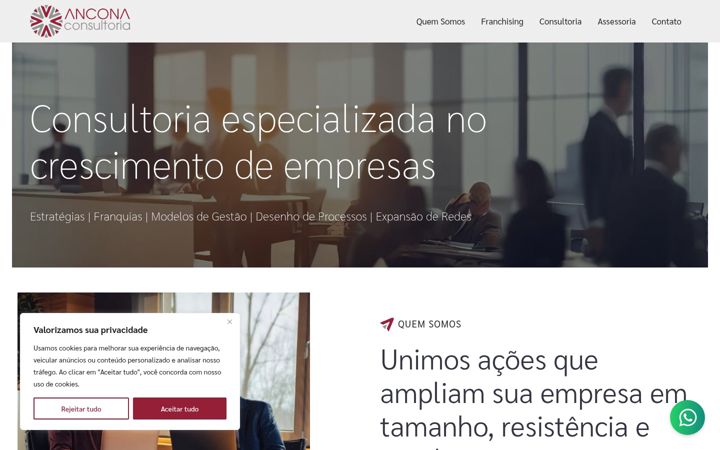 Screenshot of anconaconsultoria.com.br