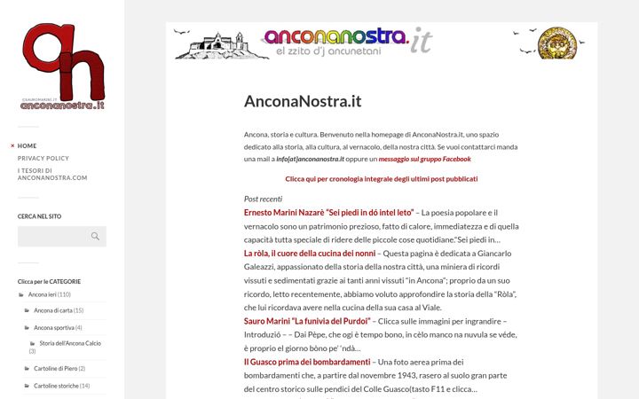 Screenshot stránky anconanostra.it