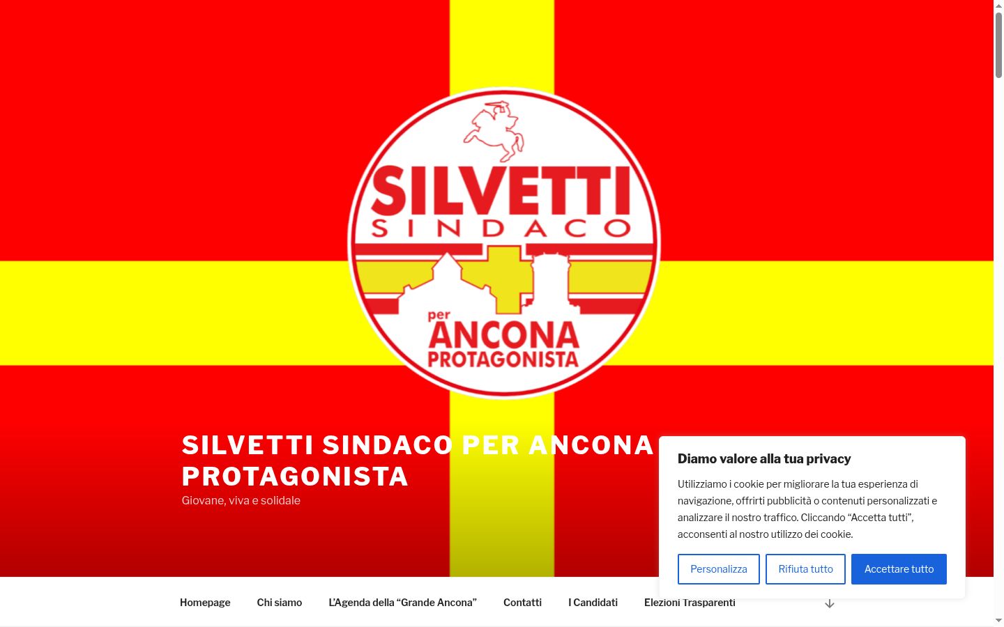 Screenshot des Einwilligungsbanners vor jeglicher Interaktion