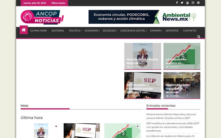 Screenshot of ancopnoticias.mx