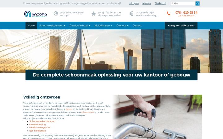 Screenshot di ancorabv.nl
