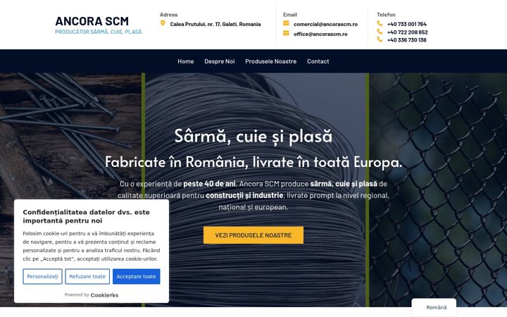 Screenshot of ancorascm.ro