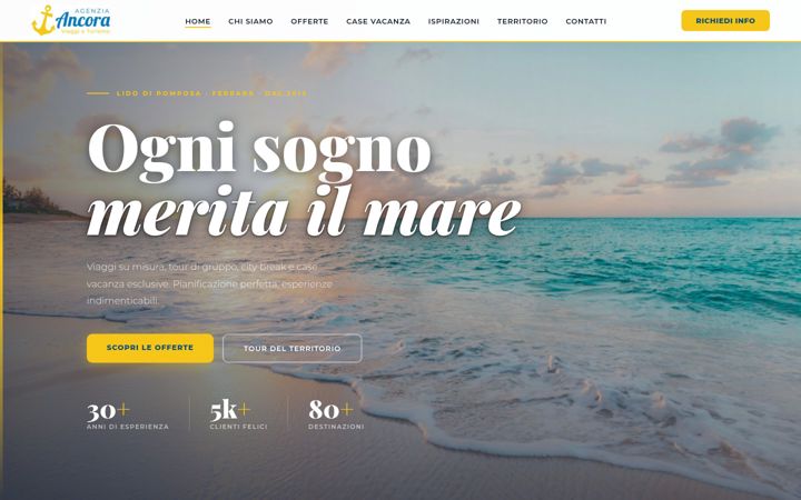 Screenshot of ancoraviaggi.it