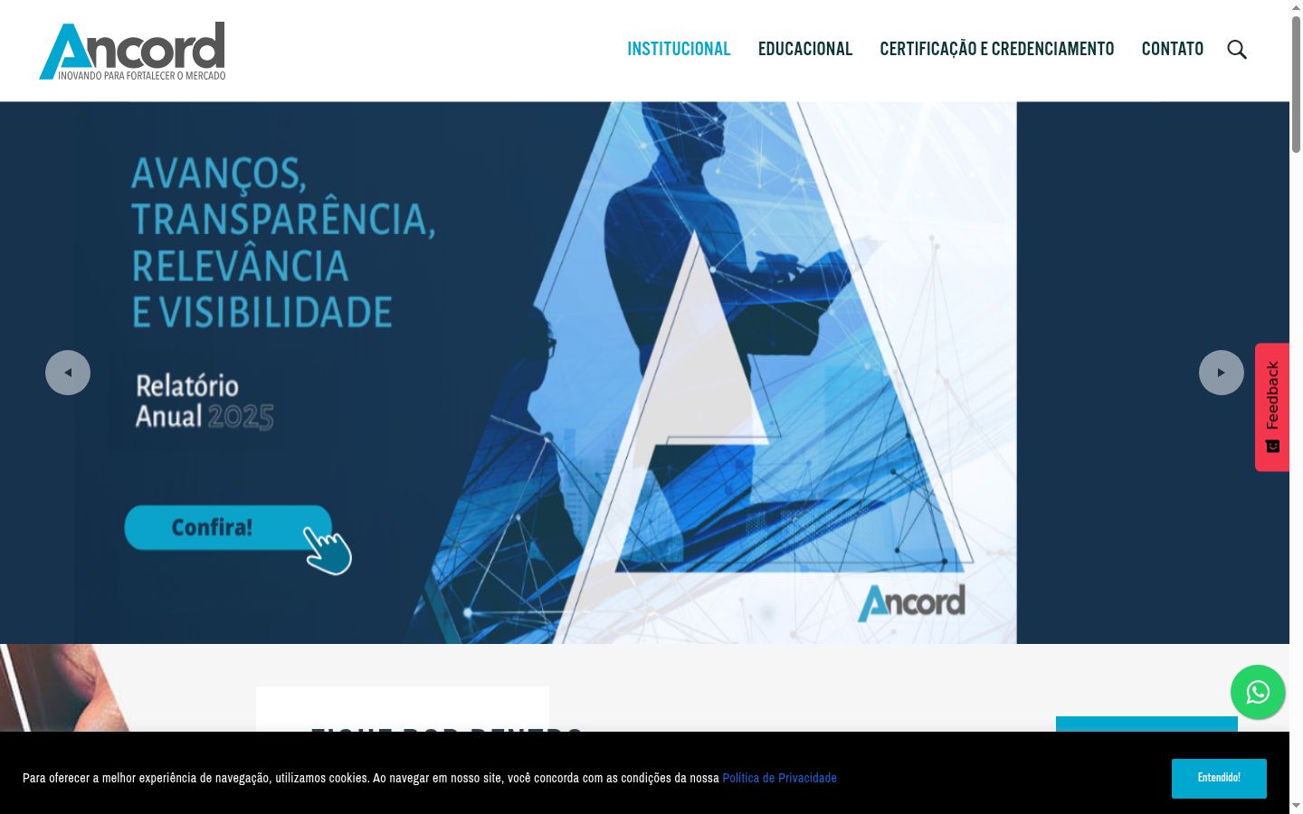 Captura de pantalla del banner de consentimiento mostrado antes de cualquier interacción