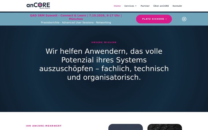 Screenshot of ancore.de