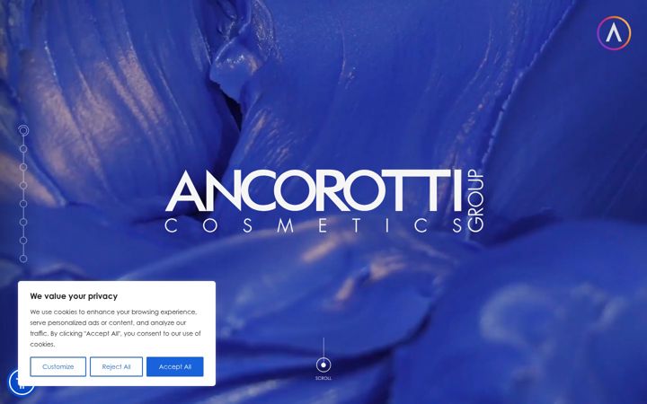 Screenshot of ancorotticosmetics.com