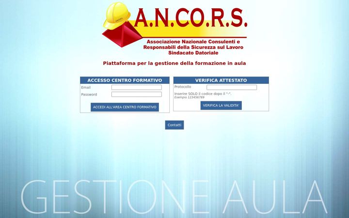 Screenshot of ancors.net