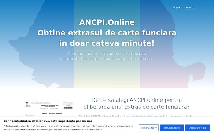 Screenshot of ancpi.online