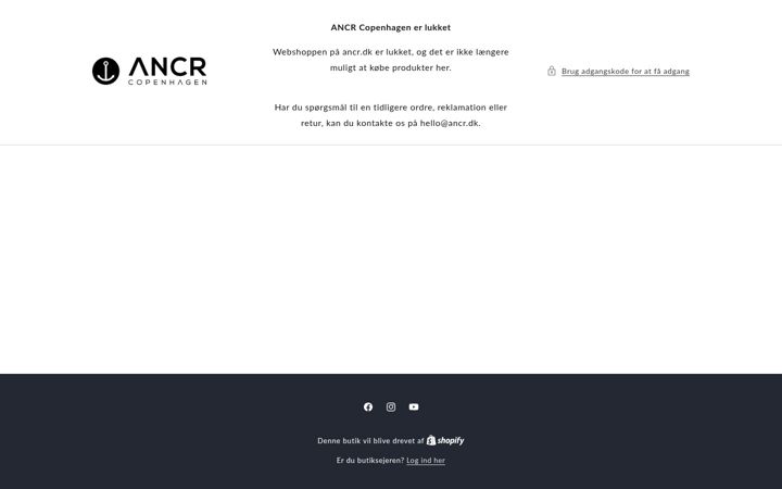 Screenshot of ancr.dk