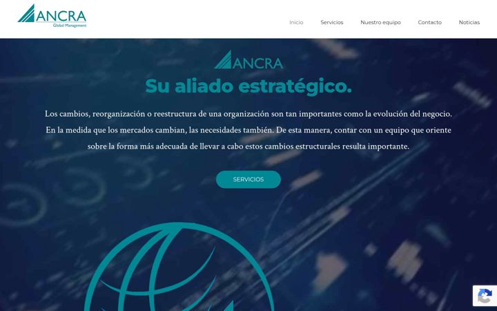 Екранна снимка на ancra.com.es