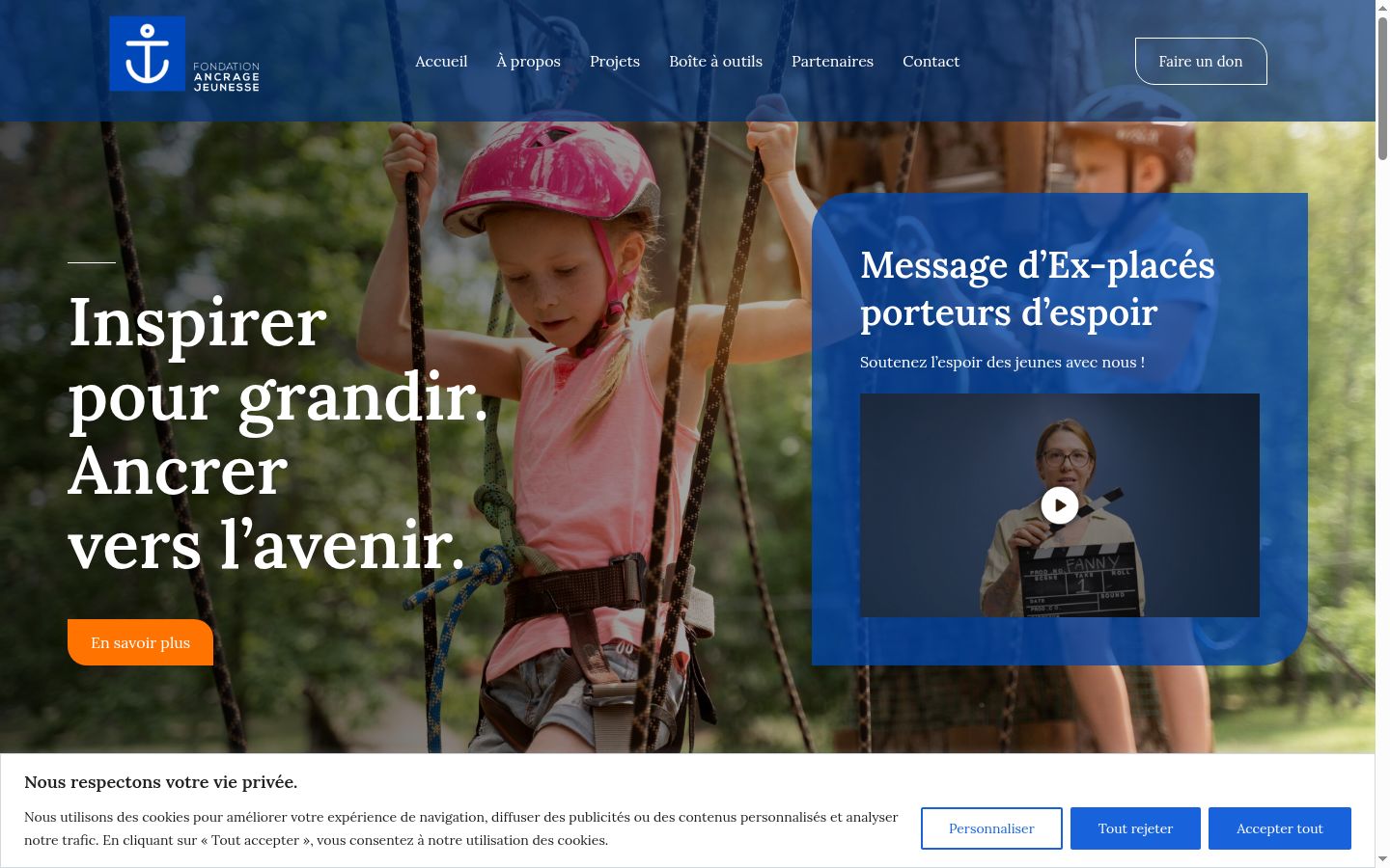 Screenshot tal-banner tal-kunsens muri qabel kwalunkwe interazzjoni