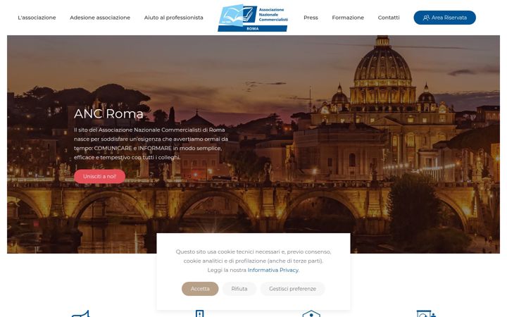 Screenshot stránky ancroma.it