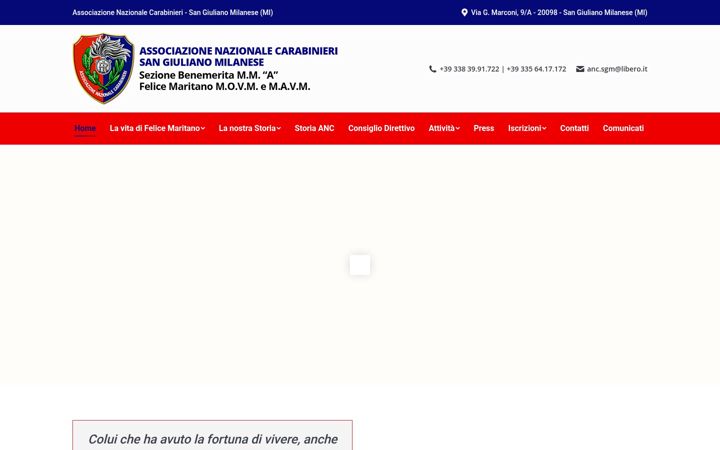Screenshot of ancsangiuliano.it